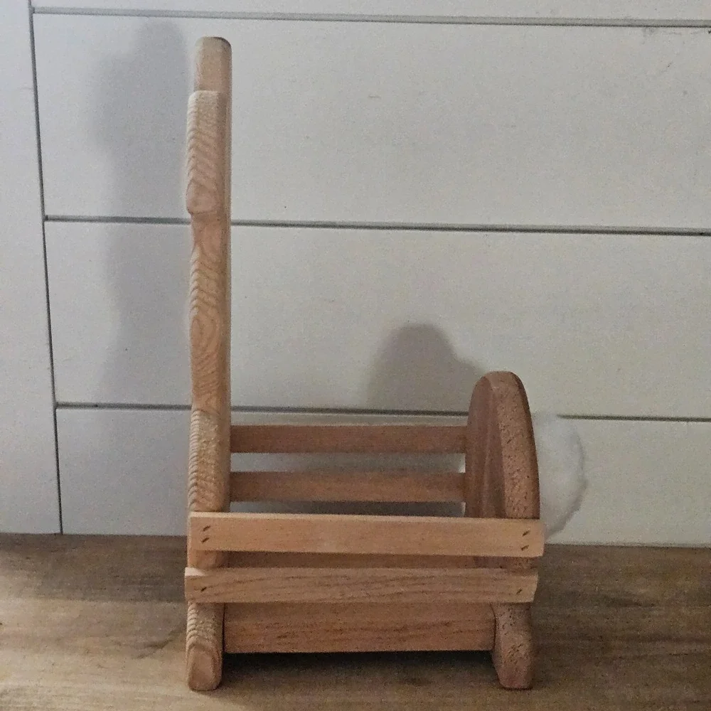 Vintage Camel Wood Products Wooden Bunny Basket Crate Easter Rabbit‎ Decor